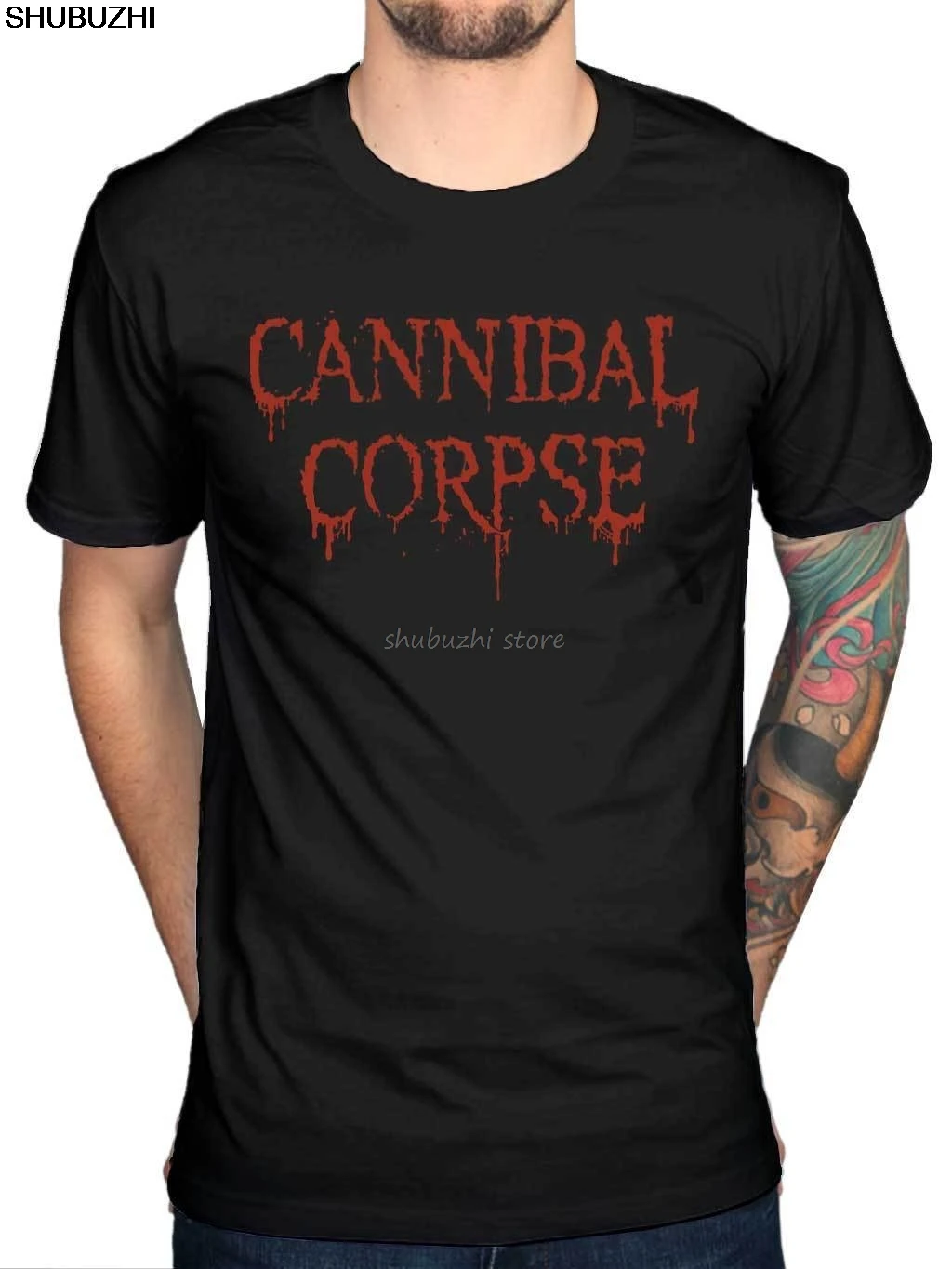 Cannibal Corpse 25 лет Футболка Death Metal Band Butchered Skull Tomb sbz1128