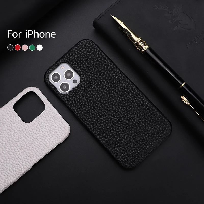 

Classical Simple Solid Color Luxury Leather Phone Cover For iphone15 14 14ProMax 14Plus 13Promax 13 12 11 Shockproof