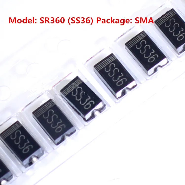 1 предмет Новинка SR360 SMA шелк SS36 SMD диод Шоттки DO 214AC 3A 60V|Выключатели| |