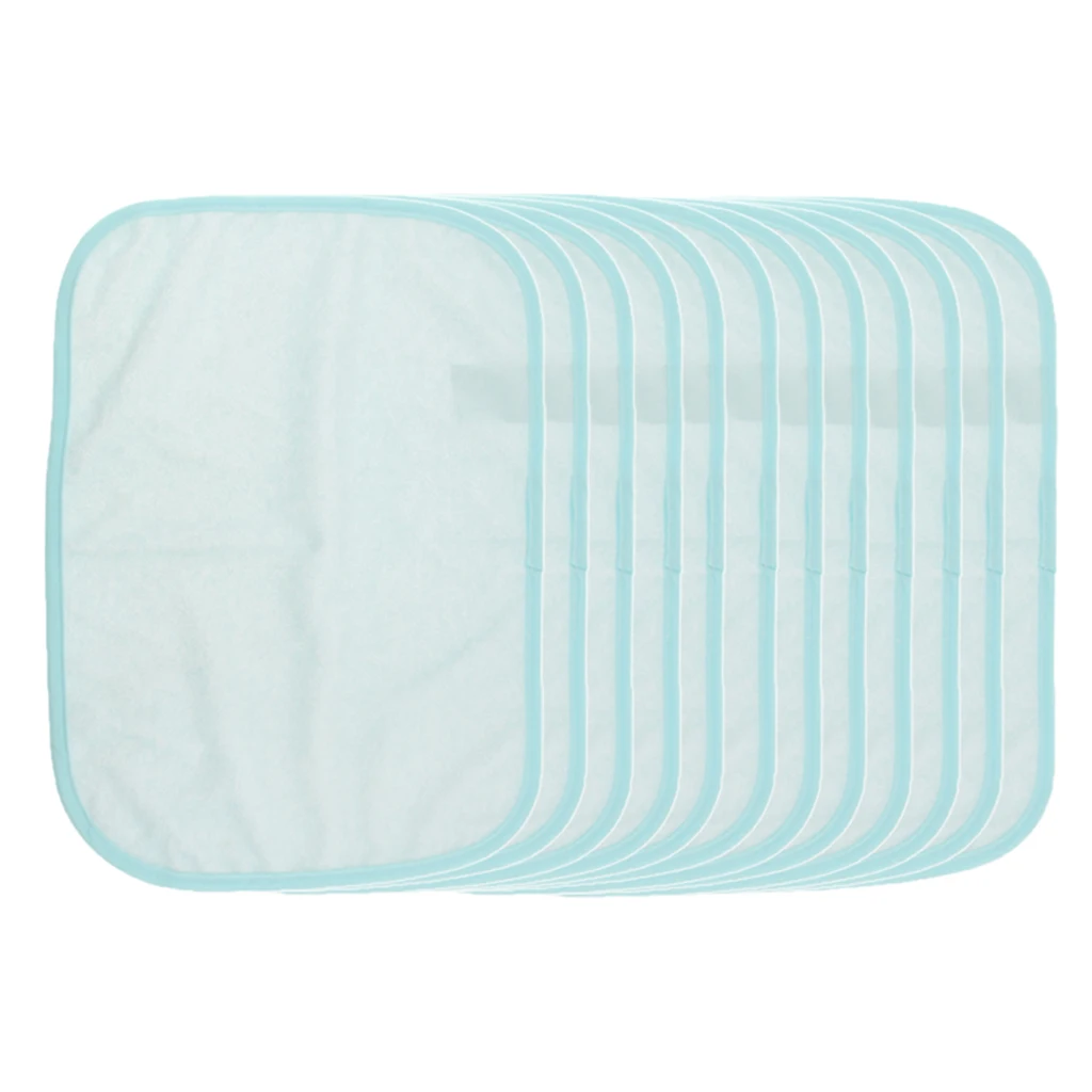 Набор из 10 шт. премиум качество многоразовые подушечки для матраса защита синего