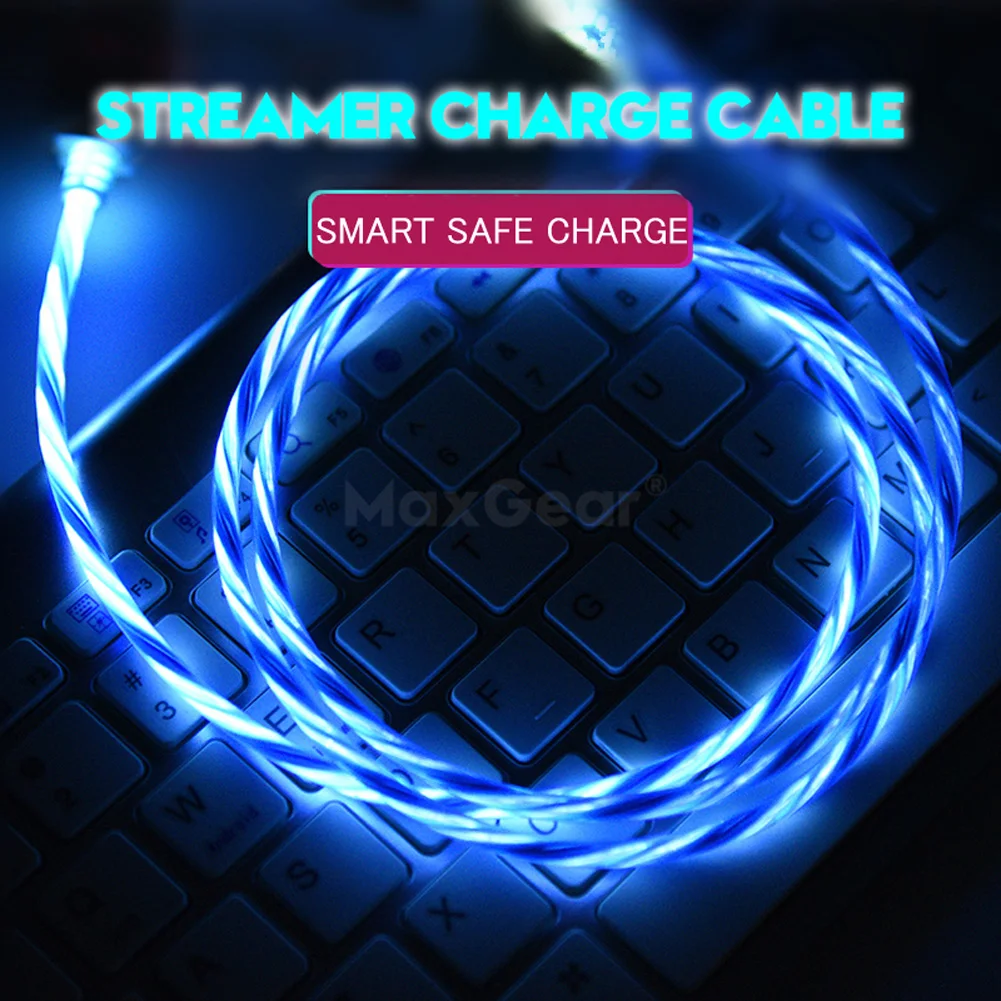 Магнитный плавный свет светодиодный Micro USB кабель для samsung S10 S9 Plus huawei type-c зарядная