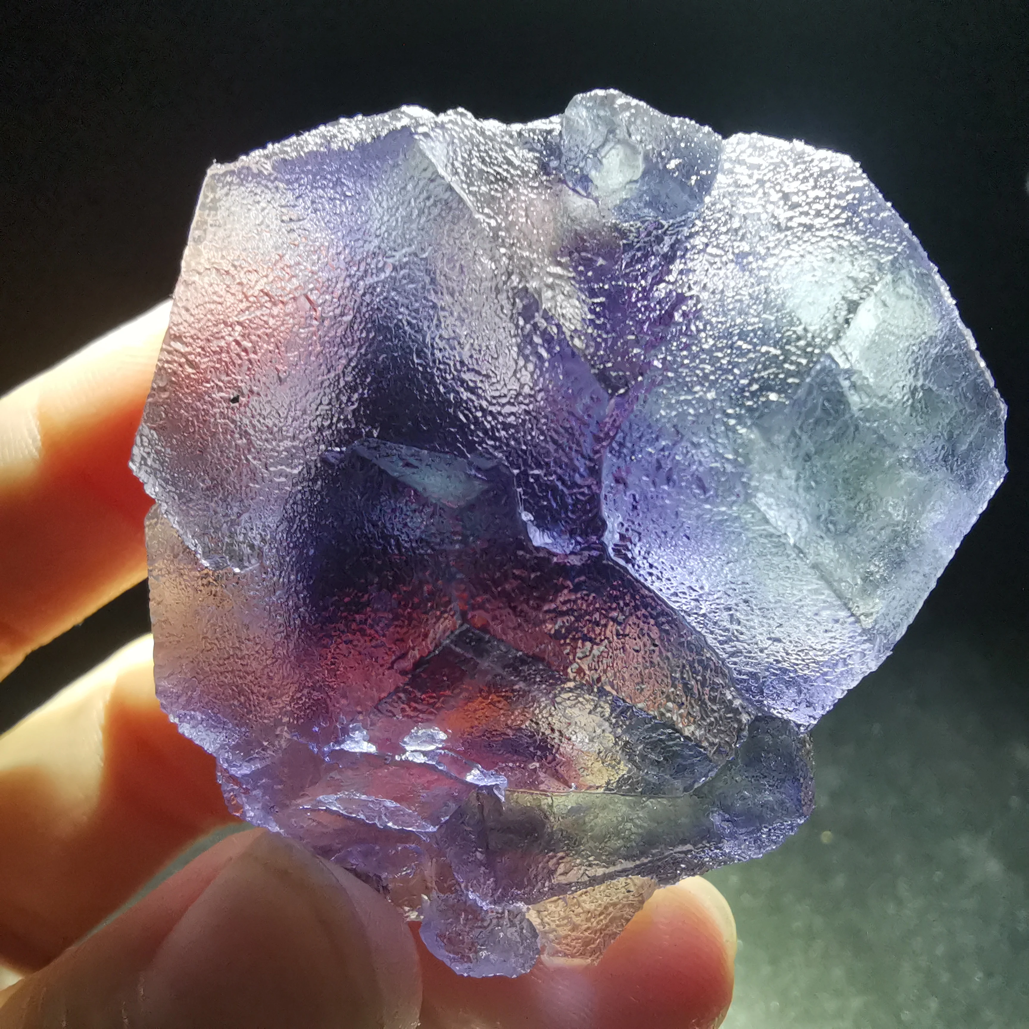 

64,5 gNatural Редкие мечта фиолетовый флюорит минеральная образец камня и с украшением в виде кристаллов лечебный Кристал, кварц камень домашнег...
