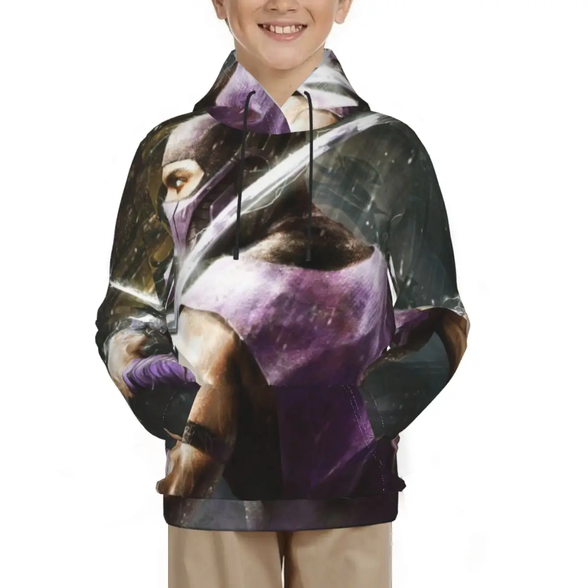 

Mortal Kombat New Boy's Hoodies Sweatshirts Zipper Hoodie Men Sweatshirt Solid Color Man Hoody Sweatshirts For Kid