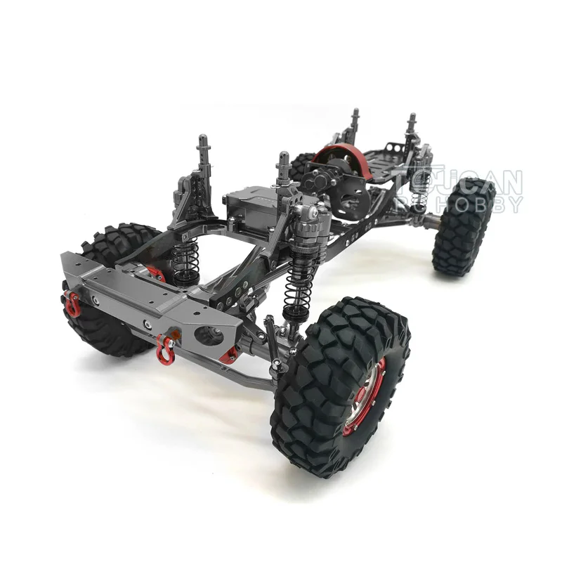 

1/10 AXIAL SCX10 CNC RC Remote Control Car Crawler Chassis 313MM WB Upgraded Tires Outdoor Toys For Boys Gift TH01591-SMT6