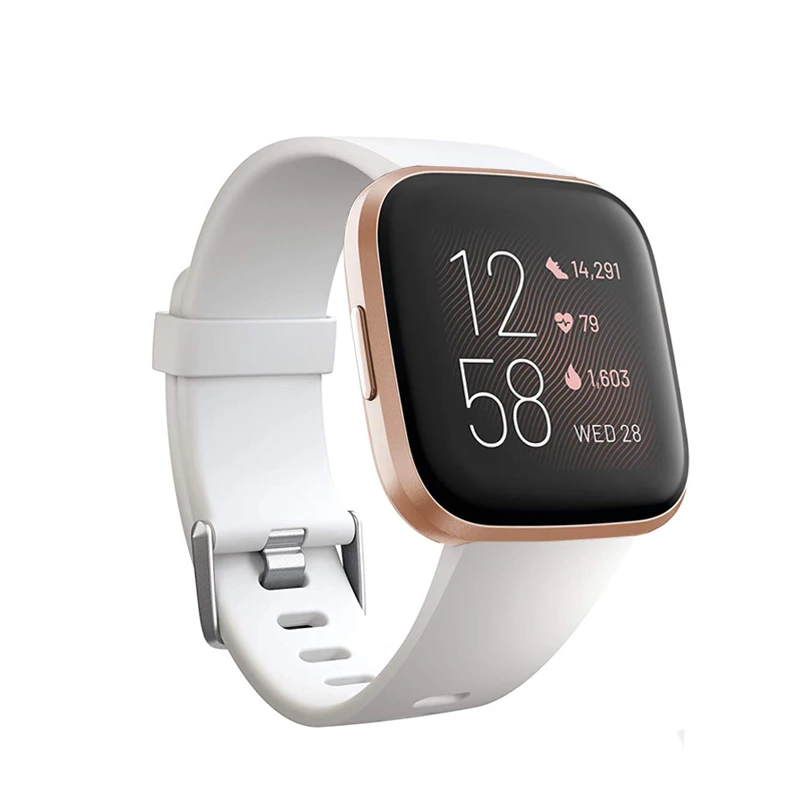 Honecumi силиконовые ремни замена аксессуар дышащий для Fitbit Versa/Versa 2 Смарт часы
