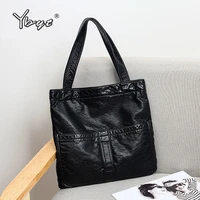 ybyt vintage casual large capacity women tote bag high quality soft pu leather shoulder bag luxury handbags women bags designer