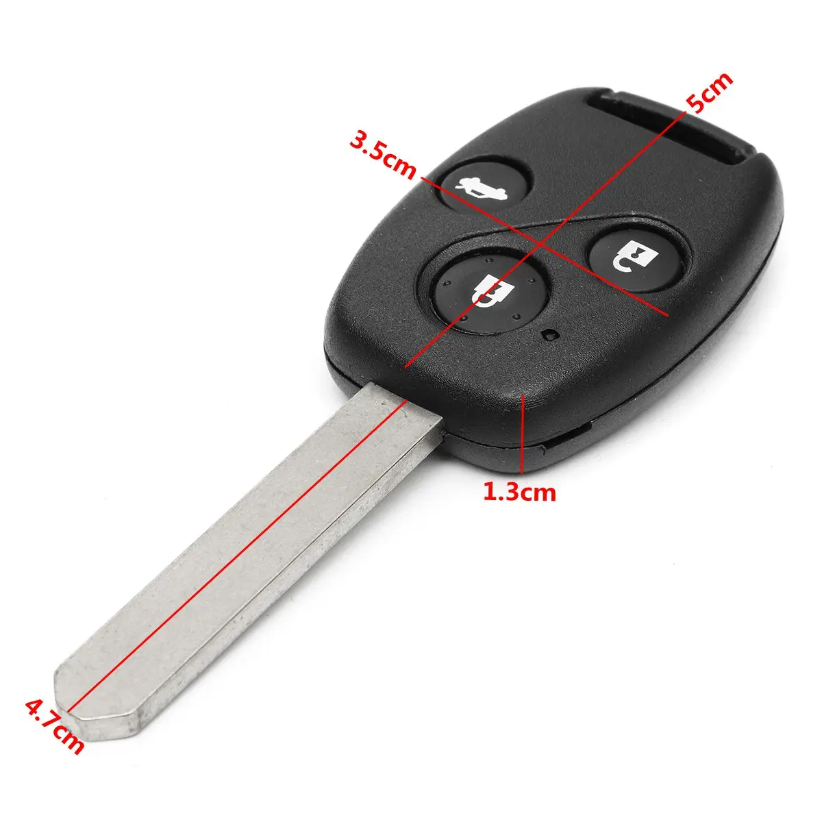 Для Honda-Accord 2003 2004 2005 для CRV 2005-2006 3 кнопки дистанционного ключа 433 МГц ID48 чип