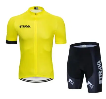 Cycling Set 06 Новинка, 5 цветов, STRAVA Pro, велосипедная команда, короткий рукав, Майо, Ciclismo, Мужская велосипедная майка, летняя, дышащая, комплекты одежды для велоспорта - Цвет: Cycling Set 06