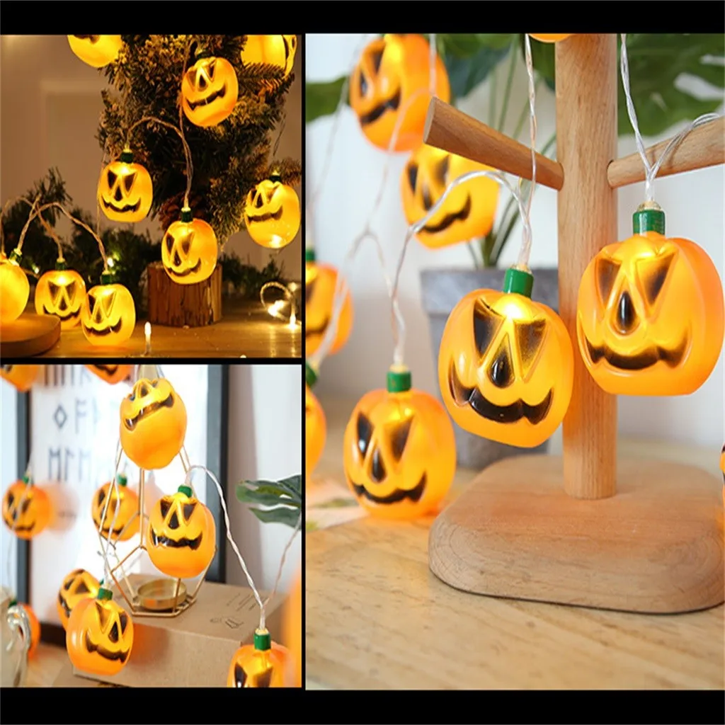 Декоративная Светодиодный ная гирлянда на Хэллоуин s-фонарь для дома и улицы