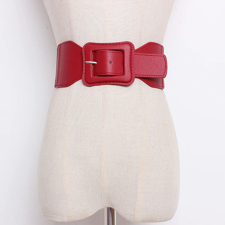 

Женская модель последних модных показов; Из мягкой искусственной кожи (PU кожаный ремень Ши Женское платье корсеты и бюстье поясные ремни украшения широкий пояс TB1576