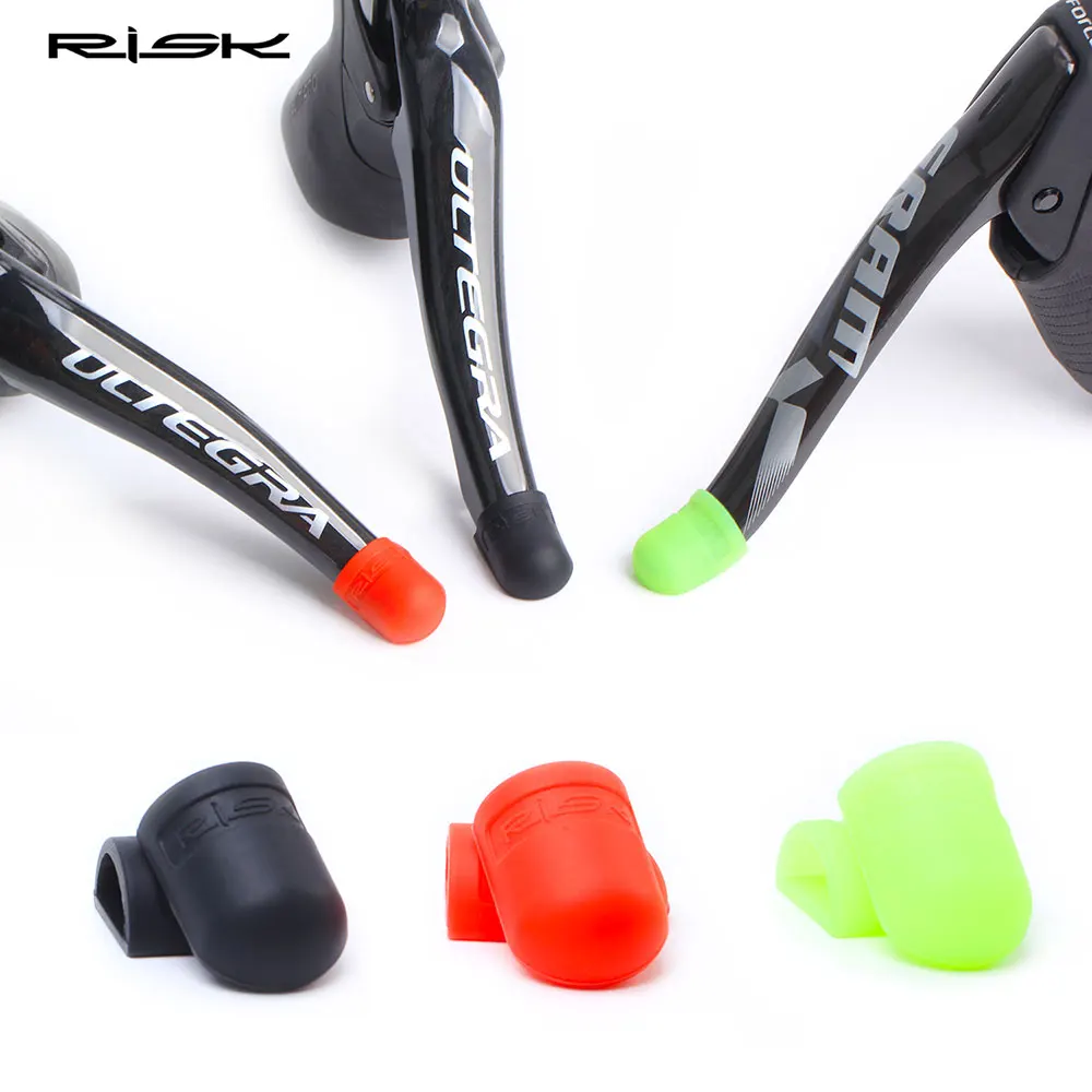 

New RISK RA 122 Road Mountain Bike Shift Lever Protector Gear Shift Non-slip Cover Color Silicone Bicycle Brake Lever Cover