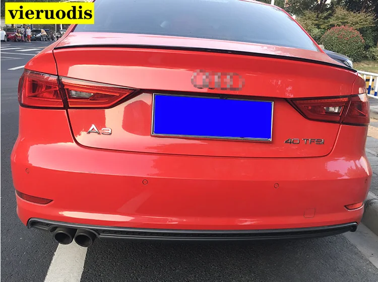 Задний спойлер из углеродного волокна для автомобиля Audi A3 S3 Sedan задний багажник