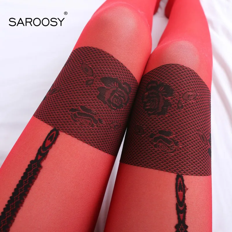 SAROOSY, сексуальные, лоскутные, горячие, эротические, боди, чулки для женщин, открытая промежность, высокие, эластичные, прозрачные колготки, кружевные, плотные,, новое поступление