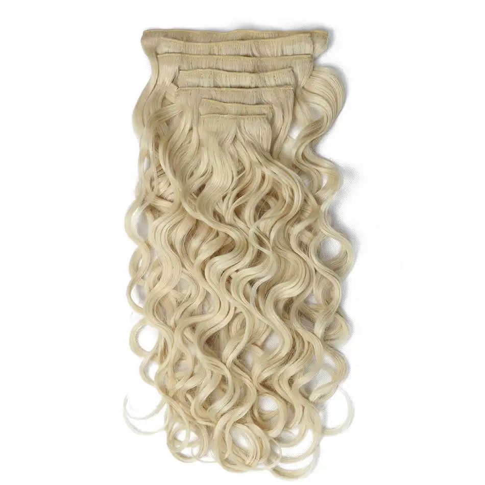 Красота на линии синтетические волосы для наращивания 22 дюйма волнистые женщин