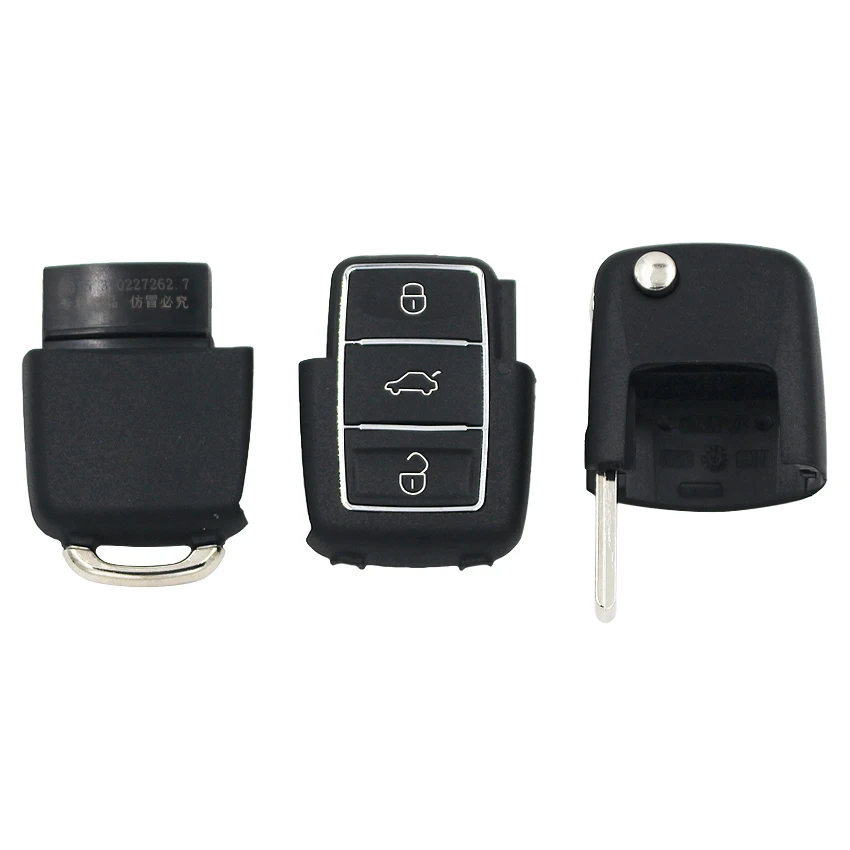 Откидной складной чехол для ключей с дистанционным управлением 3 кнопки Volkswagen VW