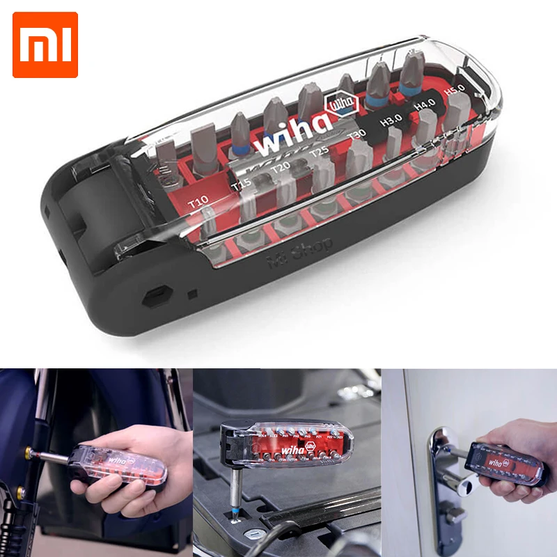 Набор отверток Xiaomi Wiha 17 в 1 мини портативный карманный набор форме рта с магнитной