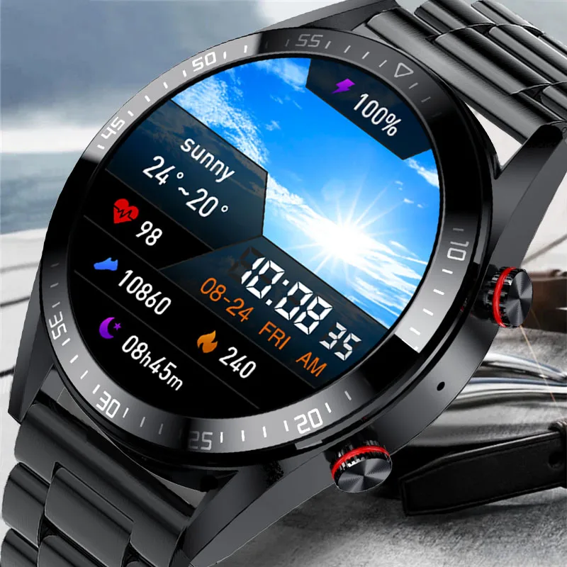 New 454*454 Screen Smart Watch Men's Always Display The Time Bluetooth Call watch Local Music Smartwatch For Huawei Xiaomi Phone