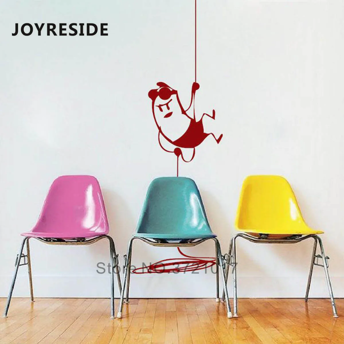 Милый Узор Настенная Наклейка joyliving Intruder домашний художественный Настенный