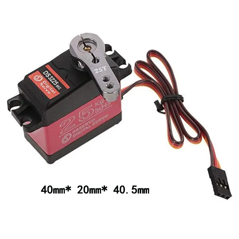 

DS3225 Servo 25KG Metal Gear High Torque Waterproof Digital Servo for RC Cars
