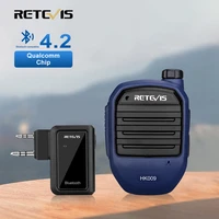 retevis hk009 walkie talkie wireless bluetooth compatible handheld speaker microphone with adapter ptt for kenwood baofeng uv5r