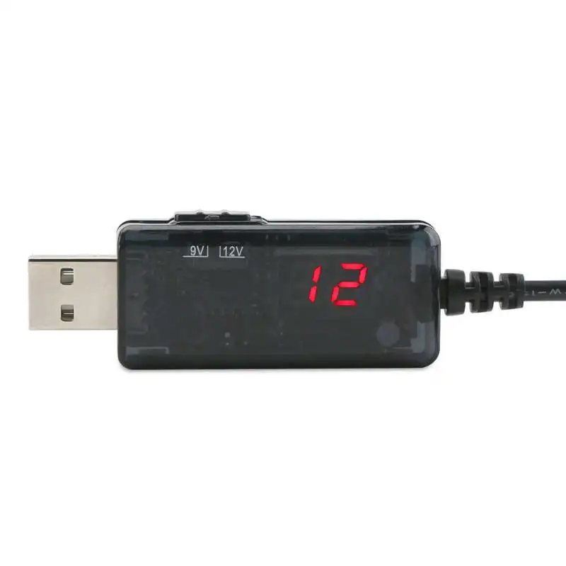 Usb Boost кабель 5 в шаг до 9 12 В Dc преобразователь напряжения 1A повышающий вольт