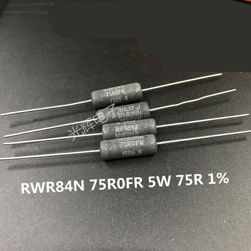 Оригинальный новый 100% RWR84N 75R 75R0FR 1% 5 Вт 22x7 мм не индуктивное сопротивление ране (индуктор)