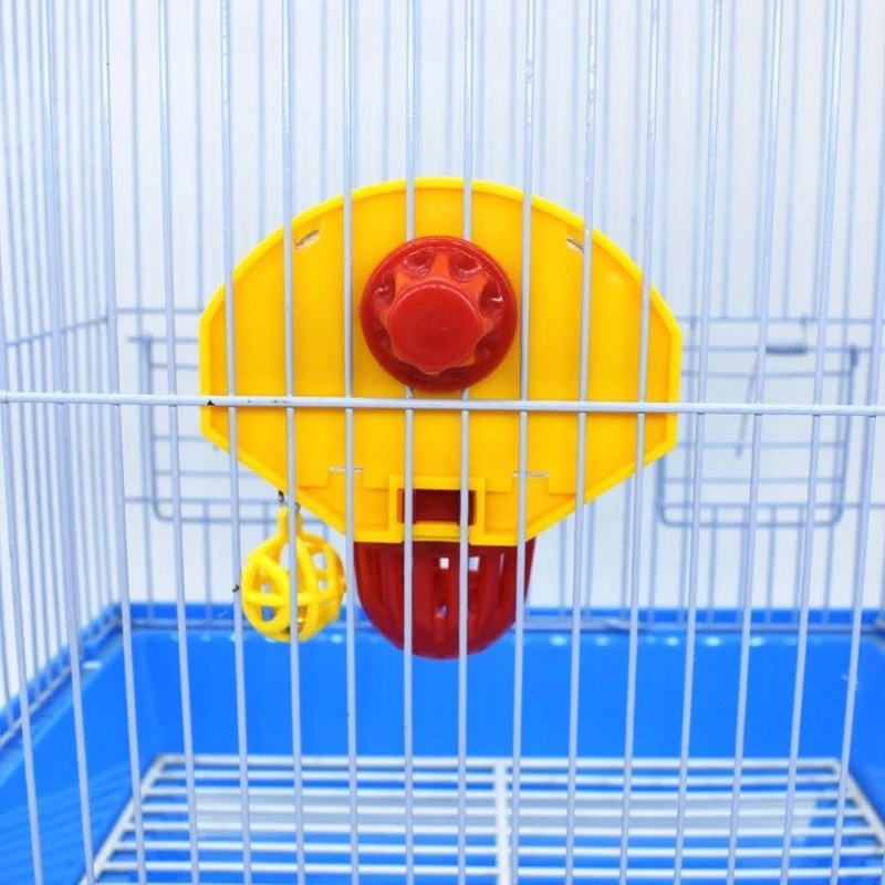 

Funny Parrot Birds Toys Mini Basketball Hoop Props Parakeet Bell Ball Chew Toy
