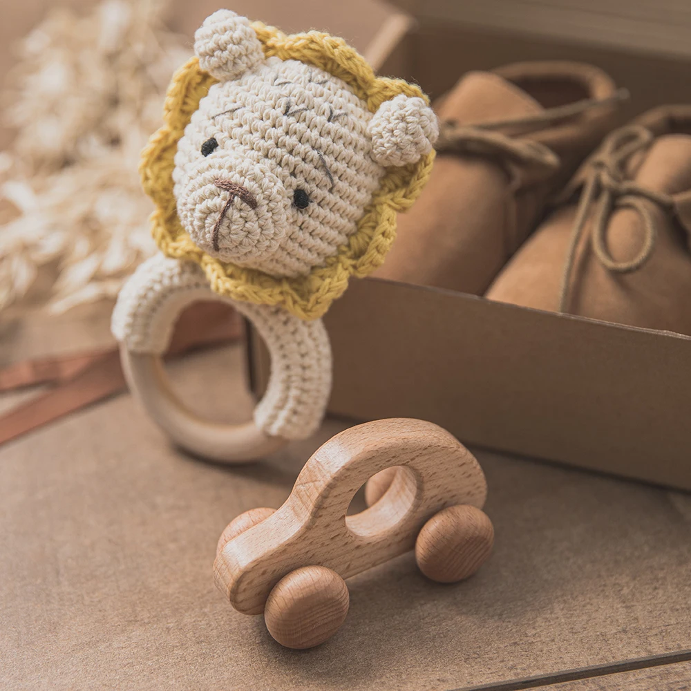 

Детские игрушки для ванной Двусторонняя хлопковая Одеяло крючком погремушка в виде льва игрушки подарка по случаю рождения малыша продукт...