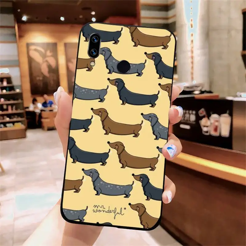 

cute dachshund dog puppy newly arrive Phone Case For Xiaomi Redmi note 7 8 9 t k30 max3 9 s 10 pro lite