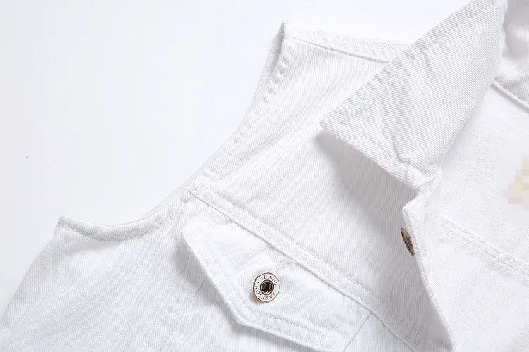 Рваная джинсовая куртка для мужчин жилет из денима в стиле хип-хоп джинсовые