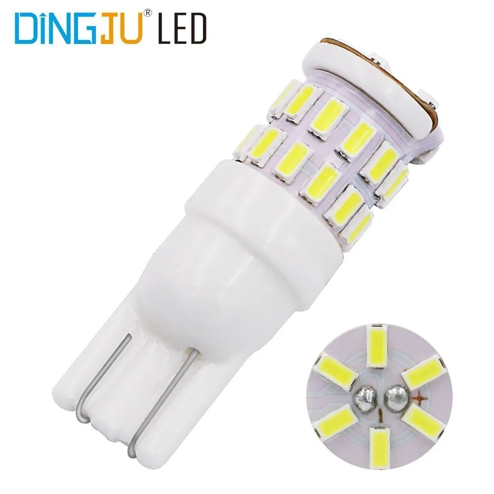 2 шт. W5w светодиодный T10 светодиодный лампы 30SMD 3014 Стоянкы Автомобилей Автомобиля сигнальный фонарь Интерьер Карта Потолочные плафоны 12V