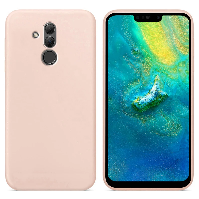 Роскошный чехол из жидкого силикона для сотового телефона Huawei Mate 20 Lite SNE AL00 мягкая