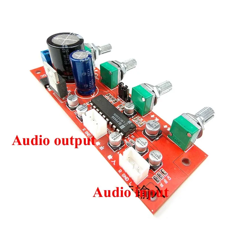 

LM1036 Tone Board audio volume adjustment preamplifier With treble bass NE5532 Potentiometer Separate A8-001