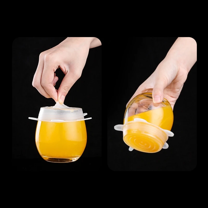 Силиконовые крышки для пищевых продуктов кухонная посуда чаша сохранения