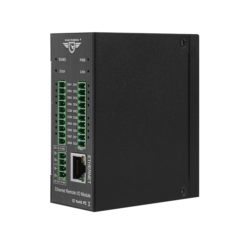 Модуль дистанционного ввода-вывода Modbus TCP для управления шаговым двигателем 8