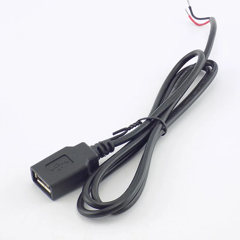 0.3/1/2M USB 2.0 Type A Female 2 Pin DIY extension power Cable DC 5V Power Supply Adapter Charge Connector Wire H10 | Безопасность и