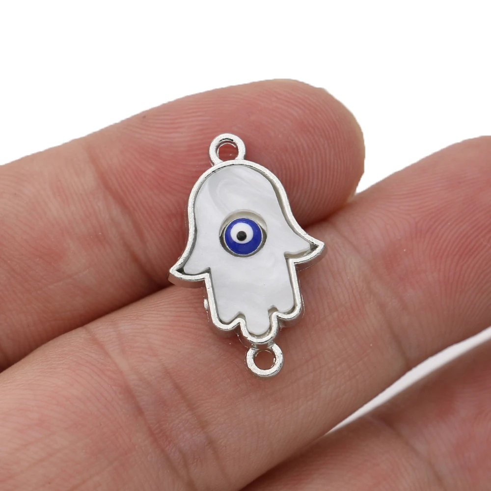 5 шт. Позолоченный Хрустальный Фатима для рук сглаза очаровательные разъемы