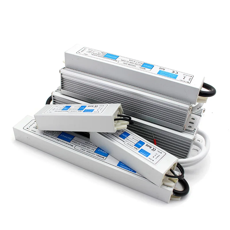 Светодиодный драйвер 12 В 24 водонепроницаемый источник питания трансформатор