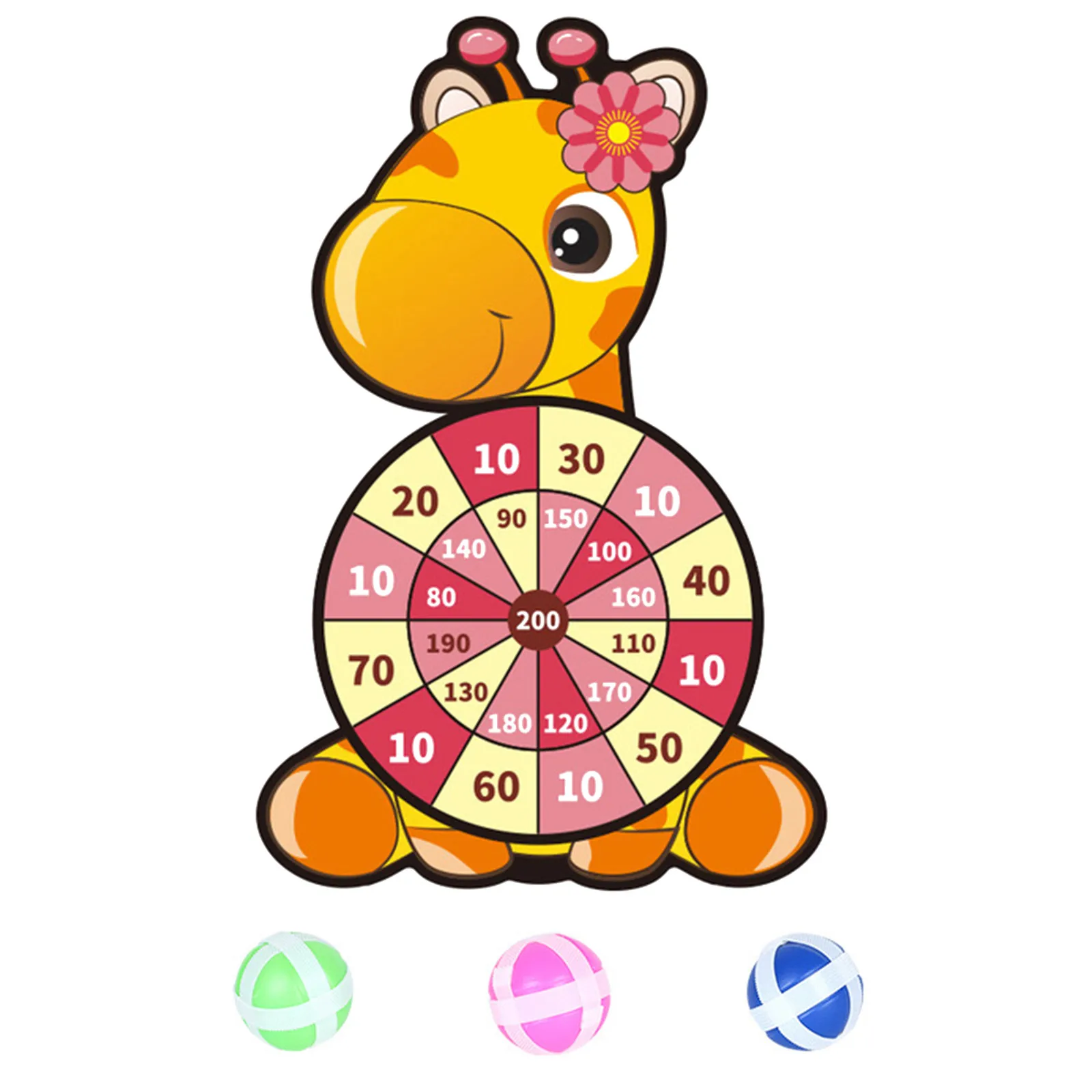Мультфильм Дротика детский игровой набор с 3 липкой шарики крючок животных Форма