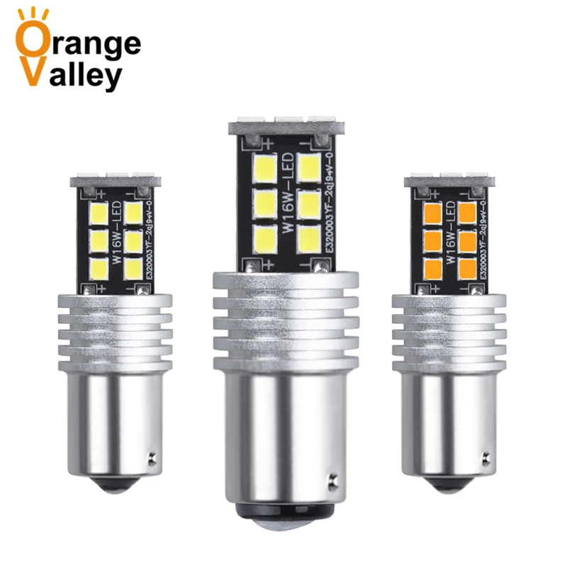 100 шт. 1156 BA15S BAY15D 1157 T20 7440 7443 P21W 15 SMD 3528 Светодиодный автомобильный сигнал поворота