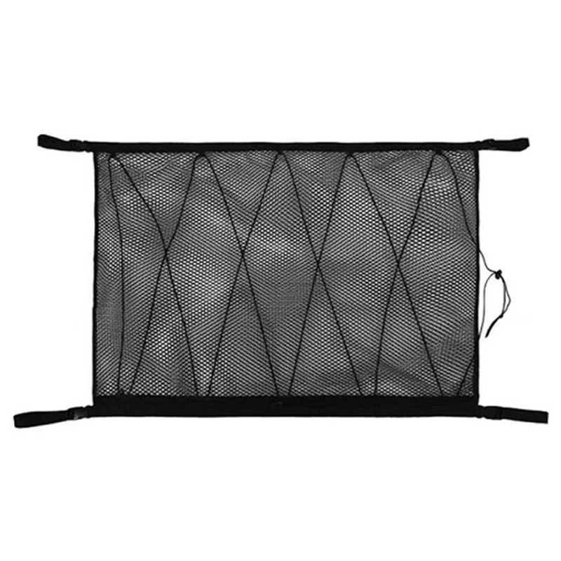 

SUV Ceiling Cargo Net Pocket Car Roof Long Trip Storage Bag Tent Putting Quilt Childrens Sundries Interior Accessories T3ED