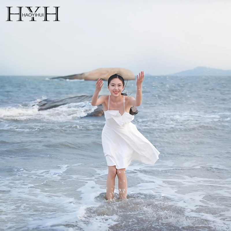 HYH Haoyihui 2020 Новое модное праздничное стильное асимметричное платье средней длины