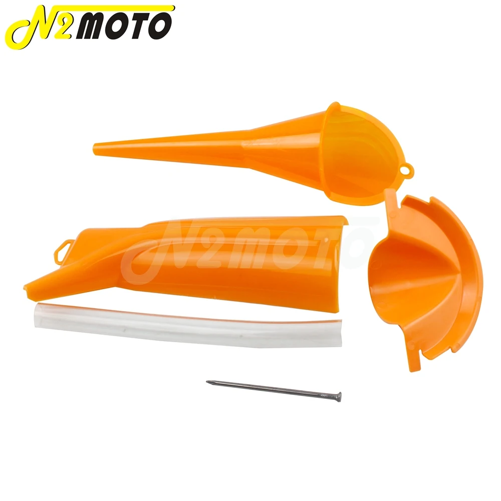 Оранжевый пластиковый чехол для автомобиля мотоцикла наполнитель масла воронка