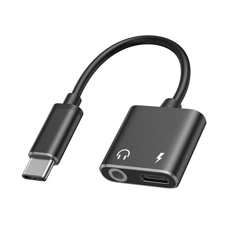 2 в 1 переходник-разветвитель для наушников Xiaomi 8 9 Huawei Samsung с USB C на разъем 3 5 мм |