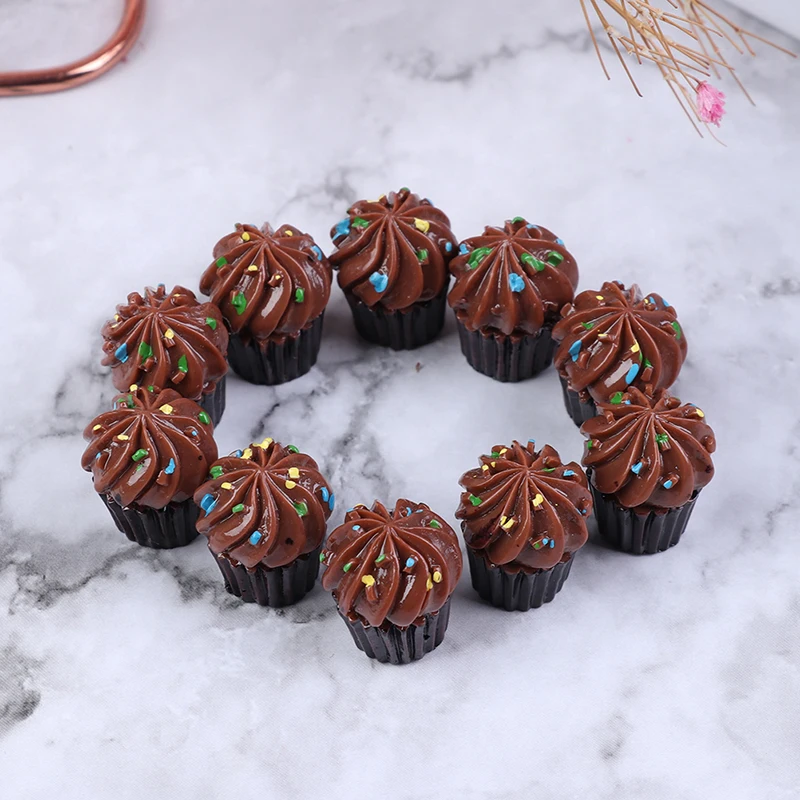 10 шт. Кабошон из смолы с плоским основанием кавайная миниатюрная поддельная еда