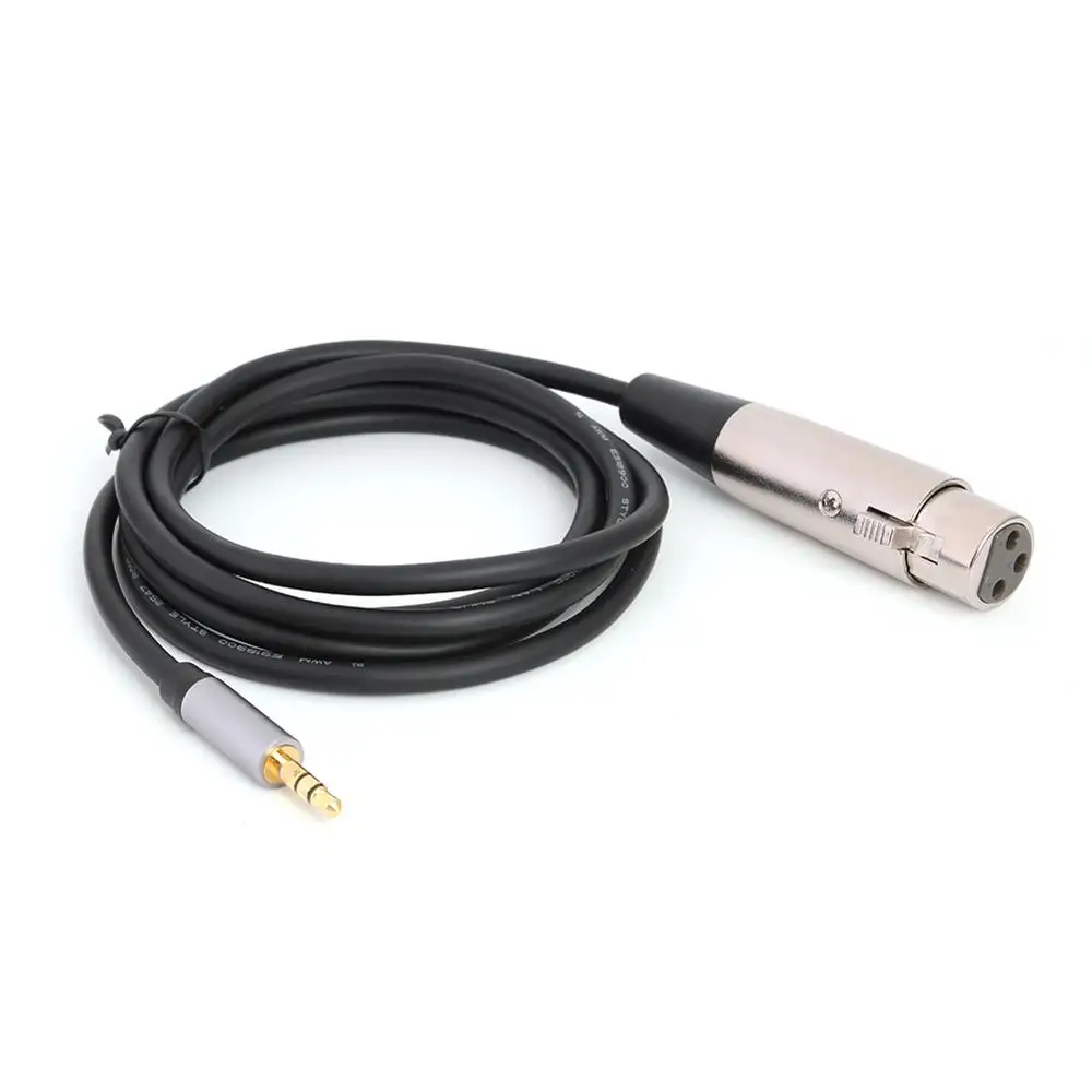 XLR 3 контактный гнездовой до 5 мм TRS 1/8 дюймов гладкое соединение аудиолинии