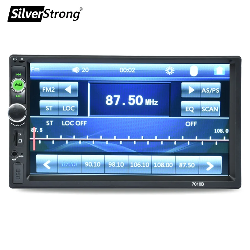 SilverStrong 2din автомобильный Радио Автомагнитола MP5 MP3 carplay емкостной экран полный