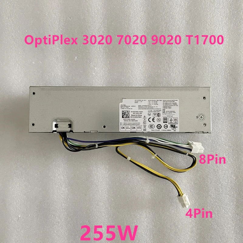 

Original New PSU For Dell OptiPlex 9020 7020 3020 T1700 255W Power Supply L255ES-00 4GWM VPMVK NT1XP FP16X YH9D7 3XRJ0 HCWV2