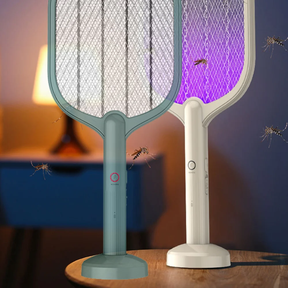 

2 in 1 Mosquito Zapper Electric Fly Lamp and Racket Rechargeable Mosquito Killer