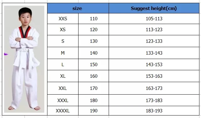 

New Taekwondo Suit Karate Children Sportswear Training Suit Comprehensive Training Clothing Taekwondo Man Karate Athletic Wear